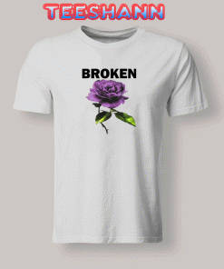 Tshirts Broken Purple Rose