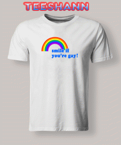 Tshirts smile if you’re gay rainbow