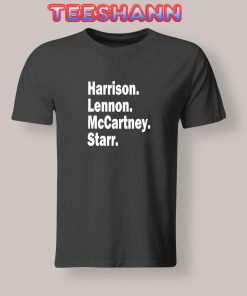 Tshirts Harrison lennon mccartney starr