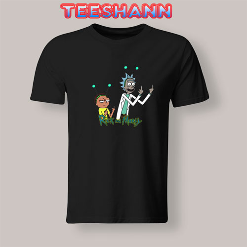 rick and morty middle finger shirt