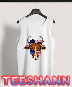 4th Of July Cow Tank Top