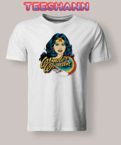 Wonder Woman Rainbow T-Shirt Graphic Tee Size S - 3XL