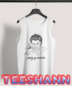 Walter Mercado Tank Top Paz Y Amor Unisex Size S - 3XL