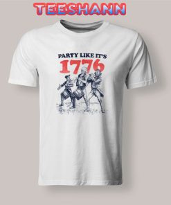 American Flag Party 1776 T-Shirt Graphic Tee Size S - 3XL