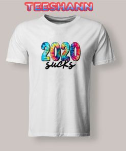 2020 Sucks Rainbow T-Shirt Slogan Unisex Size S - 3XL