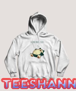 Snorlax Being Lazy Hoodie Anime Graphic Size S - 3XL