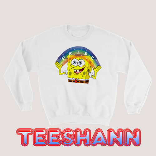 Spongebob Pride LGBT Sweatshirt Squarepants Meme Size S - 3XL