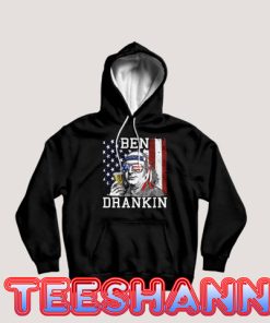American Flag Ben Drankin Hoodie Graphic Tee Size S - 3XL