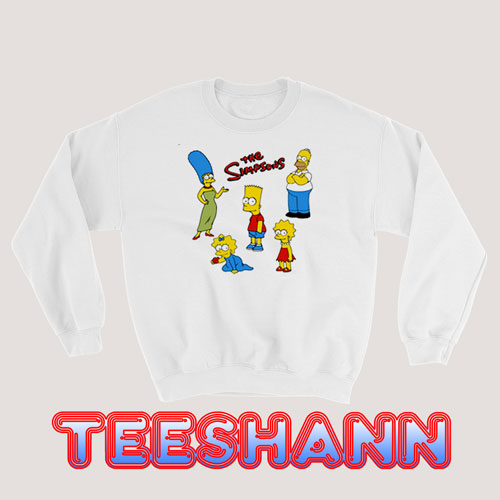 The Simpsons Family Sweatshirt Unisex Adult Size S - 3XL