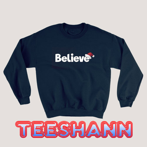 Believe Christmas Graphic Sweatshirt Adult Size S - 3XL
