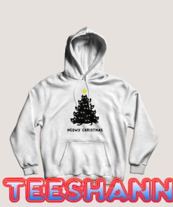 Cute Meowy Christmas Hoodie Unisex Adult Size S - 3XL