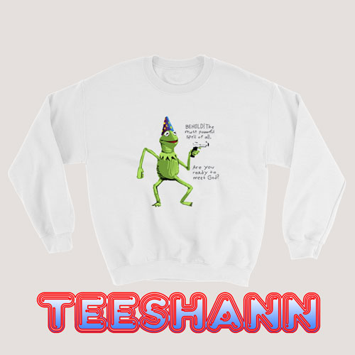 Yer A Wizard Kermit Sweatshirt Adult Size S - 3XL