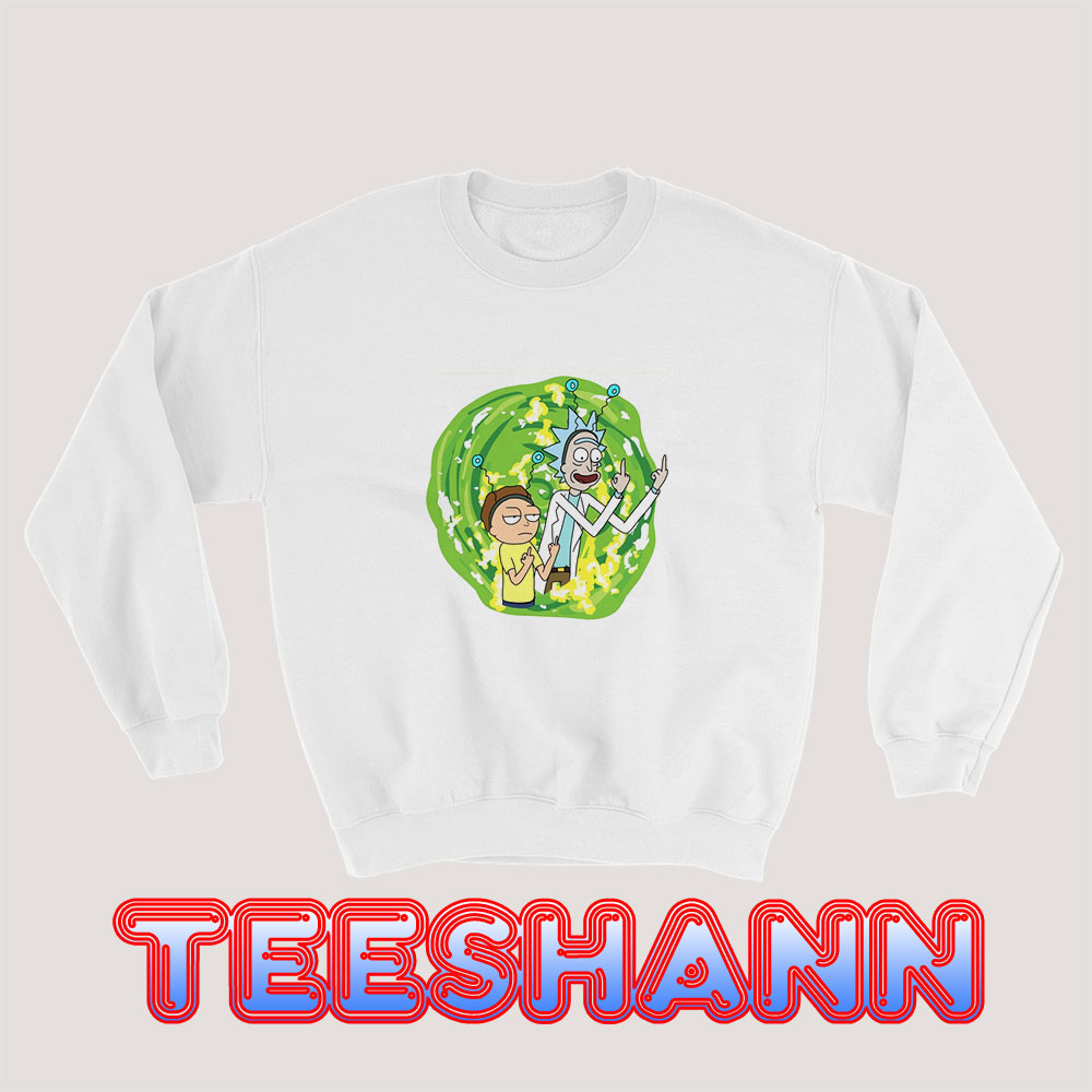 rick and morty middle finger shirt
