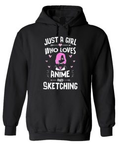 Anime Clothing for Women Kawaii Merch -Just a Girl Who Loves Hoodie