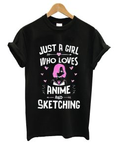 Anime Clothing for Women Kawaii Merch -Just a Girl Who Loves T-Shirt