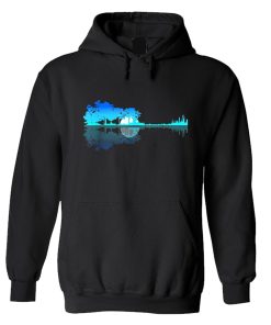 Guitar Lake Shadow Love Guitar Musician Hoodie