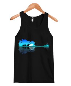 Guitar Lake Shadow Love Guitar Musician Tank Top