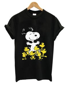 Peanuts Snoopy Chick Party Crew Neck T-Shirt