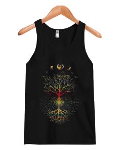 Phases of the Moon Retro 60's 70's Vibe Tree of Life Tank Top