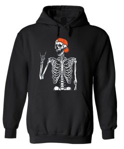 Rocker Skeleton Hand Rock On Costume Funny Halloween Gifts Hoodie