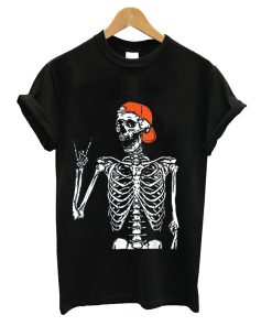 Rocker Skeleton Hand Rock On Costume Funny Halloween Gifts T-Shirt