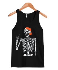 Rocker Skeleton Hand Rock On Costume Funny Halloween Gifts Tank Top