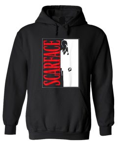 Scarface Black and White Movie Poster Graphic Hoodie