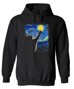 Van Gogh Starry Night Cat Hoodie